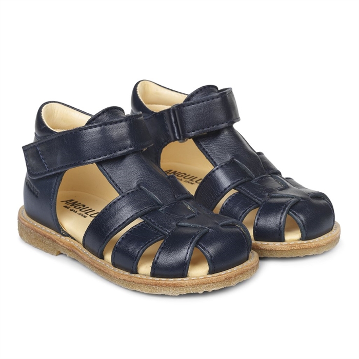 Angulus Begyndersandal med velcro - Navy