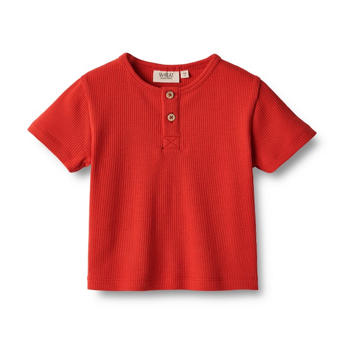 Wheat kortærmet T-shirt Lumi - Red