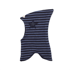 Racing Kids - 2-lags elefanthue (uld/bomuld) - Dark navy/Blue melange