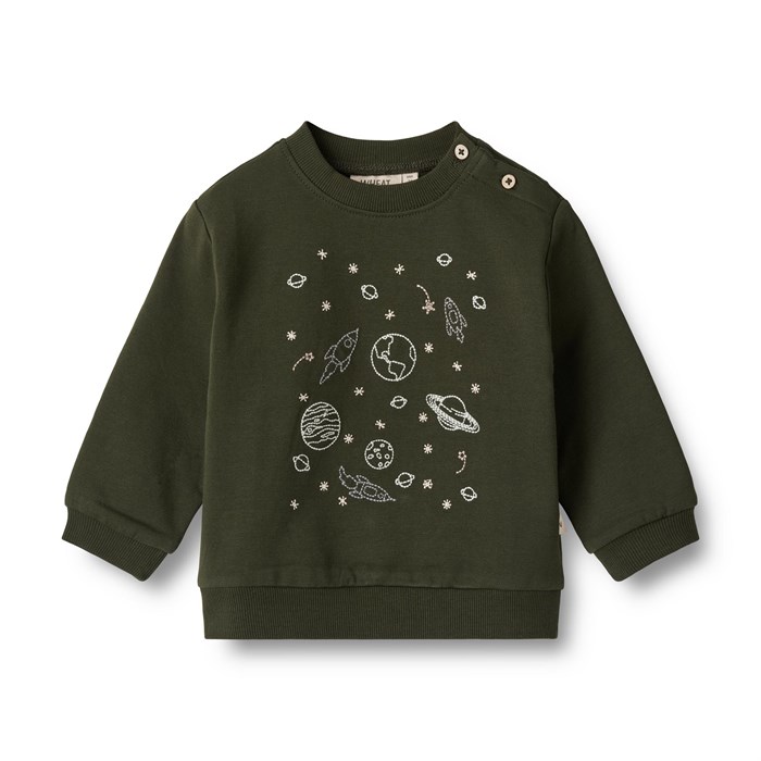 Wheat sweatshirt Space - Deep forest