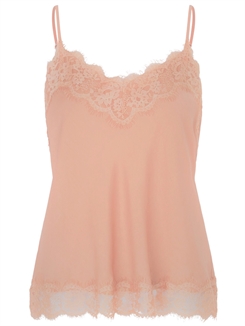 Rosemunde polyester strap top - Peachy Rose