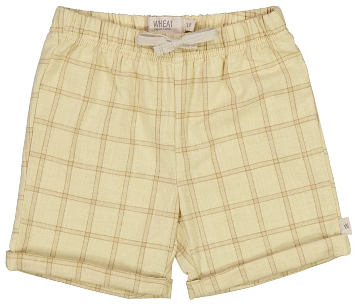 Wheat shorts Milton - Buttermilk check