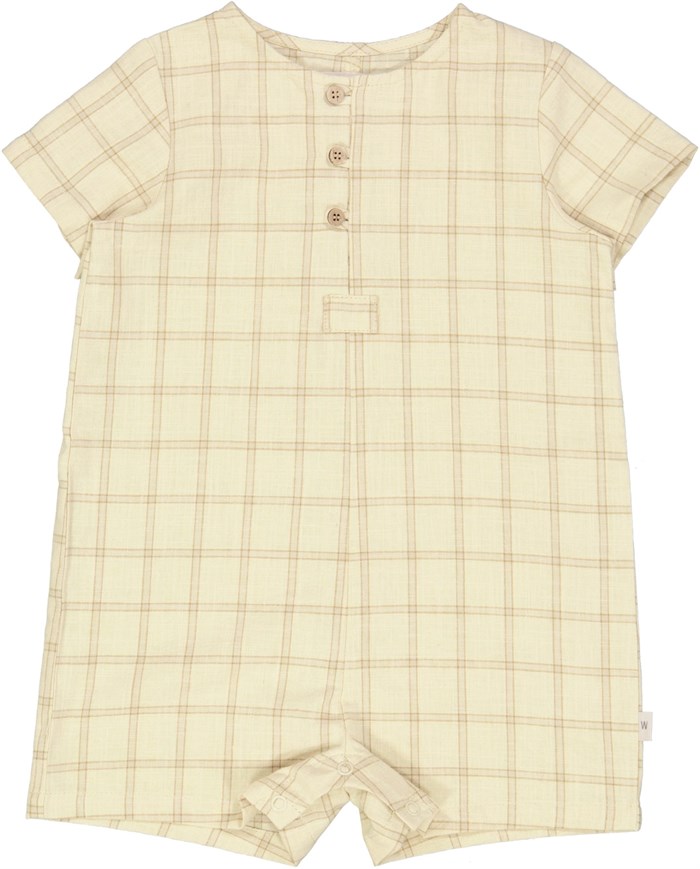 Wheat playsuit Niller - Buttermilk check