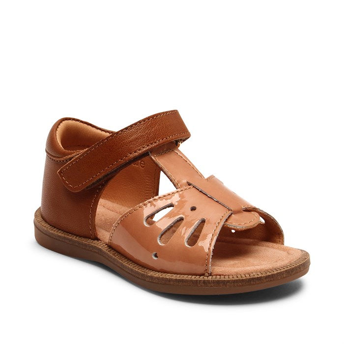 Bisgaard Cassidy sandal - nougat patent 