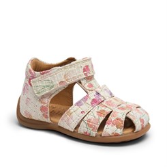 Bisgaard sandal Carly - Flower print white