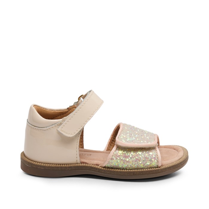 Bisgaard Aida Glimmer sandal - Patent vanilla