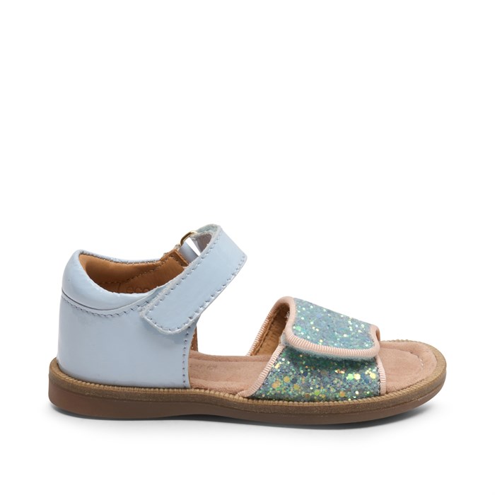 Bisgaard Aida Glimmer sandal - Light blue