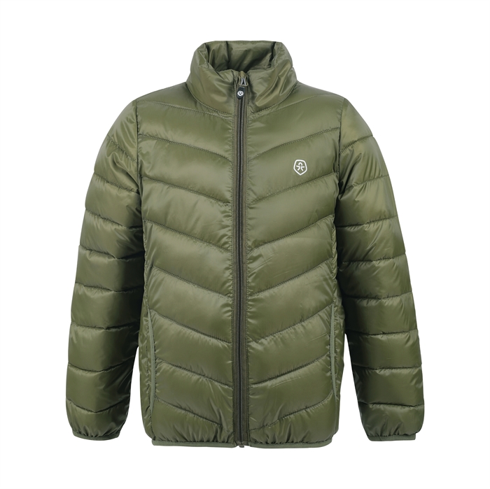 Color Kids quilted jakke - Dark Olive