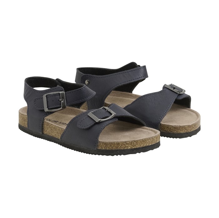 Color Kids sandals w/velcro - Total Eclipse