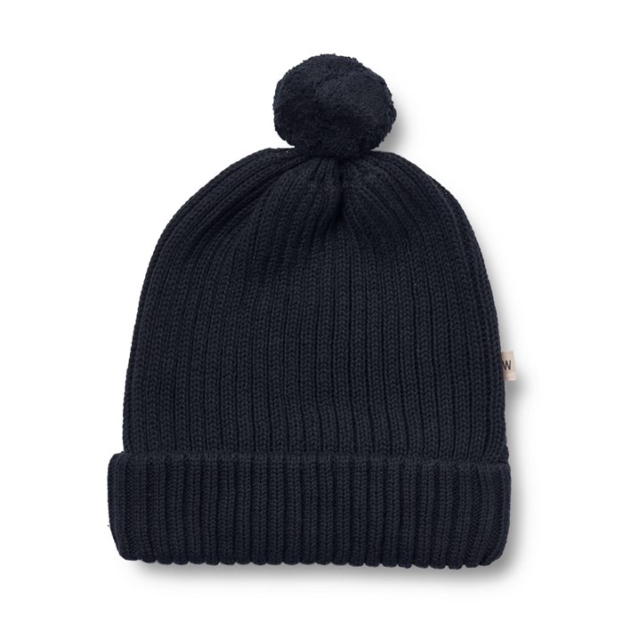 Wheat beanie Alphie - navy