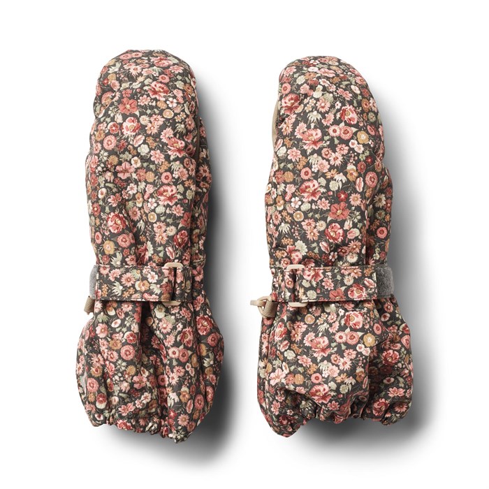 Wheat Mittens tech - Raven wild flowers