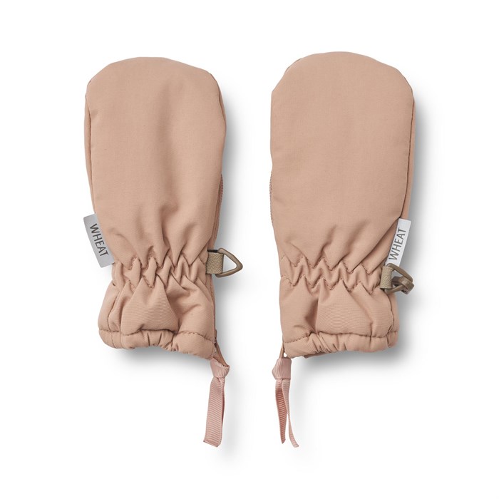 Wheat Mittens tech m/zipper  - Rose dawn