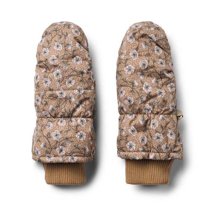 Wheat Puffer Mittens Jazz - Caramel anemones