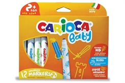 Carioca tuscher m/børnegreb - 12-pack