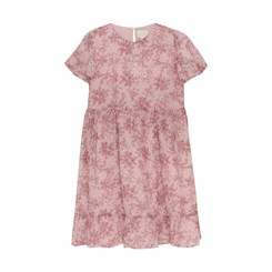 Creamie dress flower Dobby - Peachskin