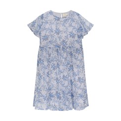 Creamie dress flower Dobby - Xenon Blue