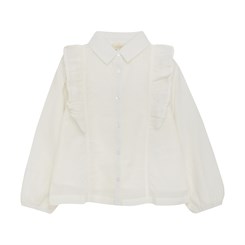 Creamie Bluse LS Viskose - Cloud