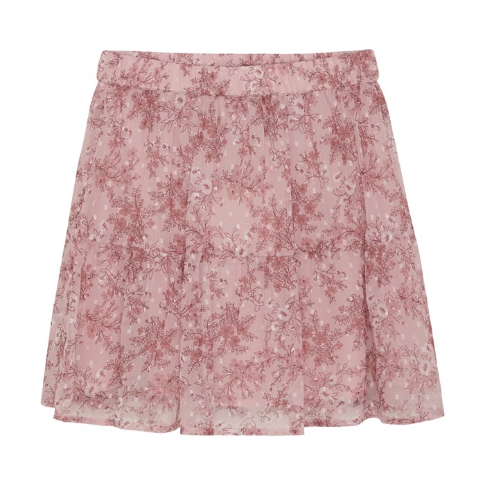 Creamie Skirt Flower Dobby - Peachskin