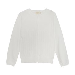 Creamie-Cardigan Pointelle - Cloud
