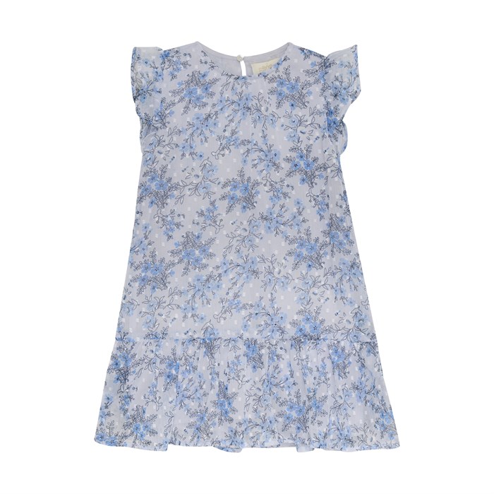 Creamie dress flower Dobby - Xenon Blue