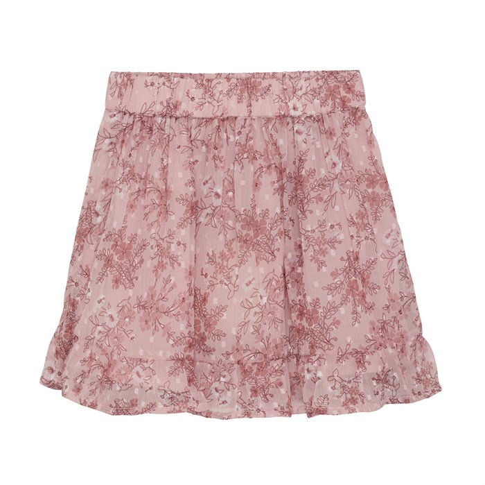 Creamie Skirt Flower Dobby - Peachskin