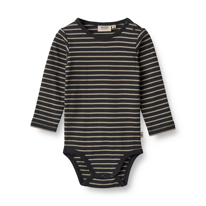 Wheat Freddie Body LS - Navy stripe