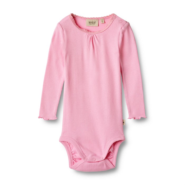 Wheat Lotta Body Rib LS - Pink