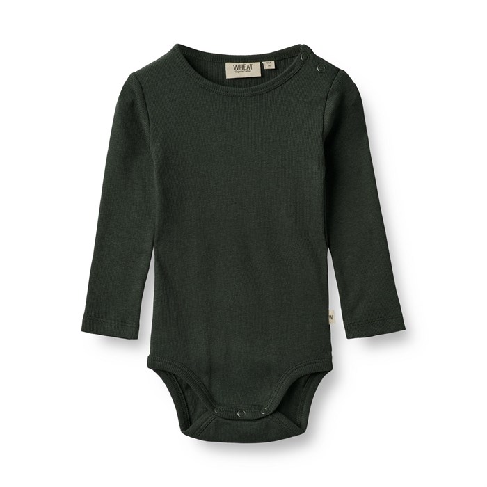 Wheat Peter Body Rib LS - Black coal