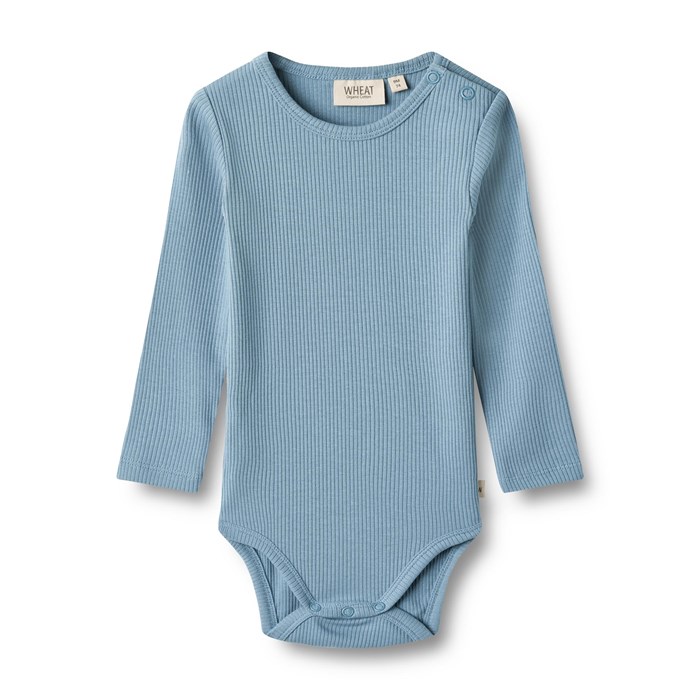 Wheat rib Body LS Spencer - Blue 