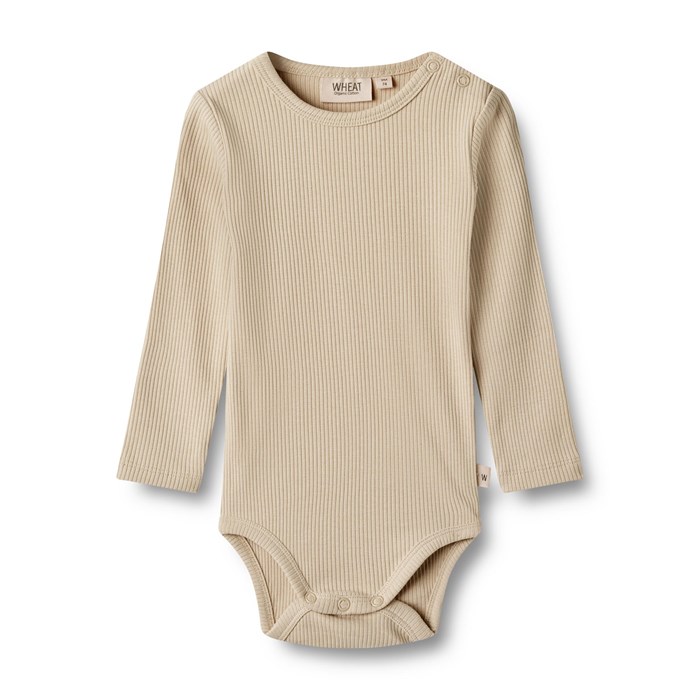 Wheat rib Body LS Spencer - Feather gray