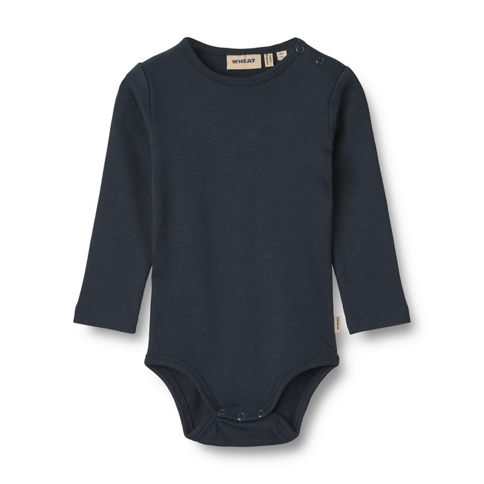 Wheat rib Body LS Spencer - Navy