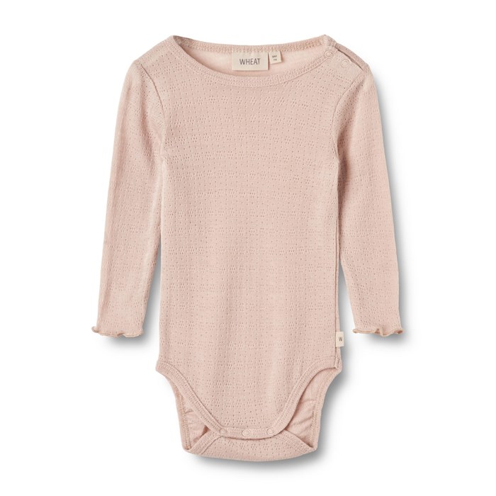 Wheat wool/silk body LS Liea - Pale lilac