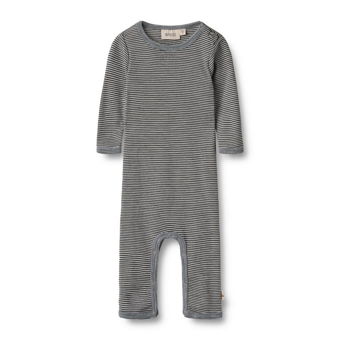 Wheat wool Jumpsuit Haven - Cloudy sky stripe