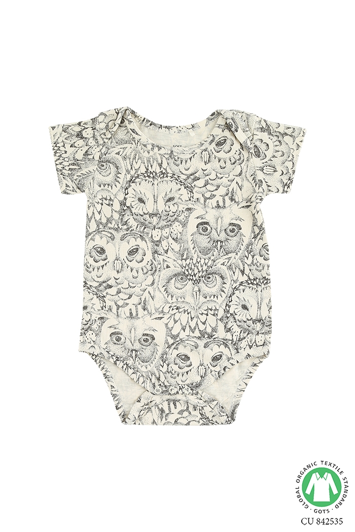 Soft Gallery Anine Body, AOP Owl - Cream