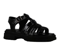 Angulus Lak Sandale mit funkelndem Glitzerdetail und Klettverschluss (schmale bis normale Passform) – Flieder/Konfetti-Glitzer