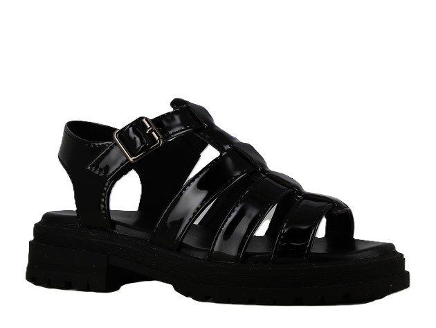 Angulus Lak Sandale mit funkelndem Glitzerdetail und Klettverschluss (schmale bis normale Passform) – Flieder/Konfetti-Glitzer