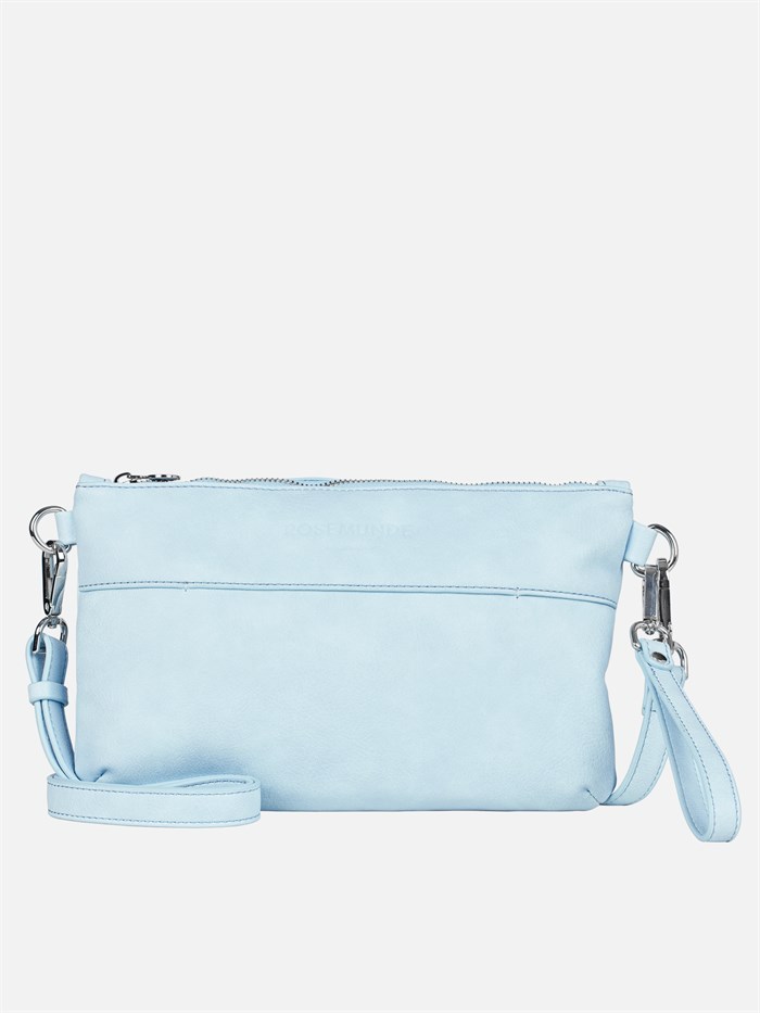 Rosemunde clutch - Pastel blue silver