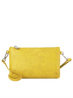 Rosemunde clutch - Warm yellow/Silver