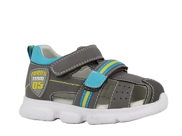 Angulus Lak Sandale mit funkelndem Glitzerdetail und Klettverschluss (schmale bis normale Passform) – Flieder/Konfetti-Glitzer