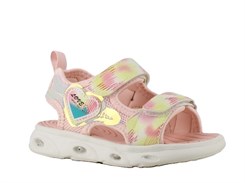 Angulus Lak Sandale mit funkelndem Glitzerdetail und Klettverschluss (schmale bis normale Passform) – Flieder/Konfetti-Glitzer