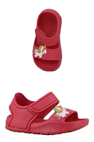 Angulus Lak Sandale mit funkelndem Glitzerdetail und Klettverschluss (schmale bis normale Passform) – Flieder/Konfetti-Glitzer