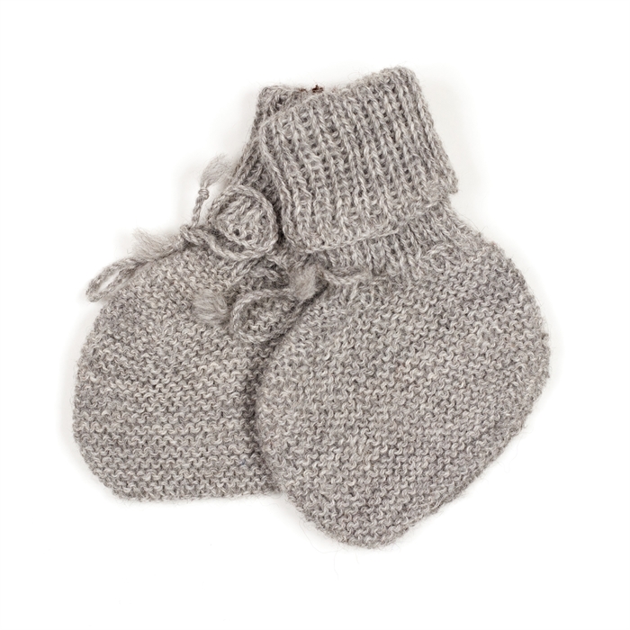 Huttelihut Baby Alpaca futter - Light grey