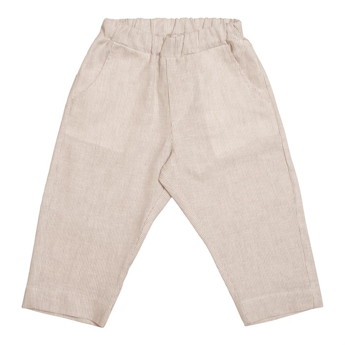 Huttelihut striped pants - Camel