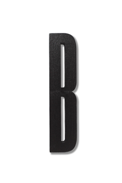 Design Letters ABC Holzbuchstaben in Schwarz (B)