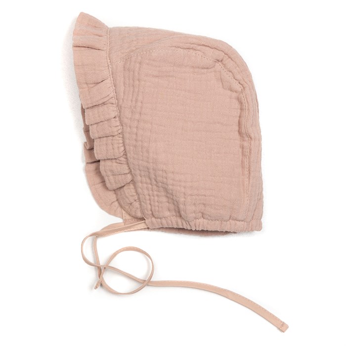 Huttelihut Bonnet muslin - Carrie - Old Rose