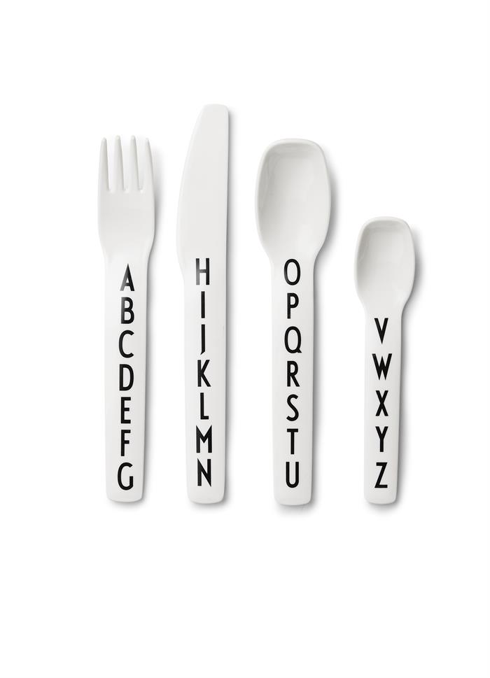 Design Letters cutlery set (white)