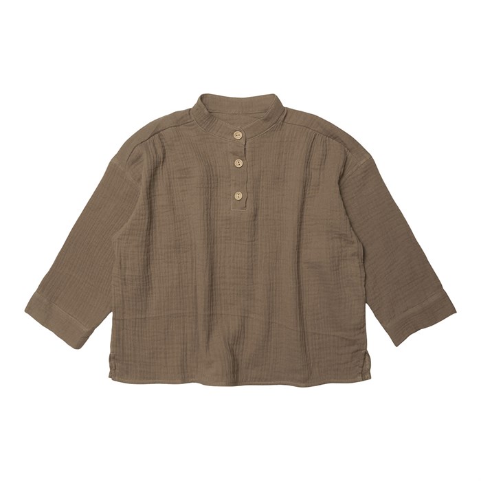 Huttelihut Elis shirt - Muslin - Nougat