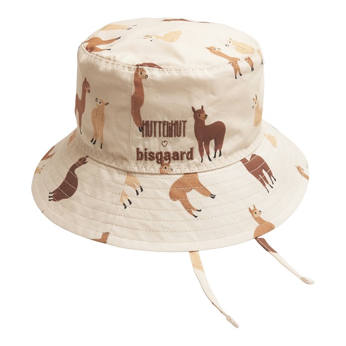 Huttelihut striped Bucket hat - Snow white