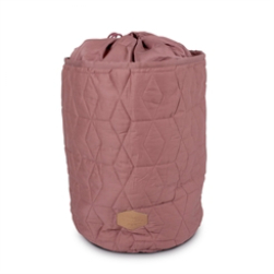 Filibabba Opbevaringskurv m/lukning - Soft quilt - Wild Rose