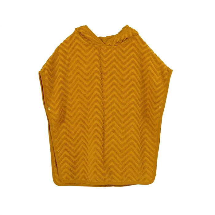 Filibabba badeponcho - Zigzag Golden mustard